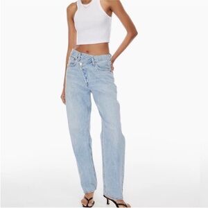 AGOLDE Criss Cross Denim Jeans